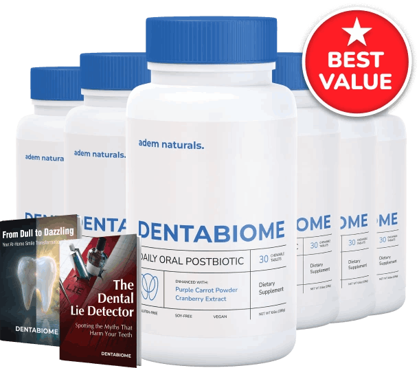 DentaBiome Official Supplement Bottles